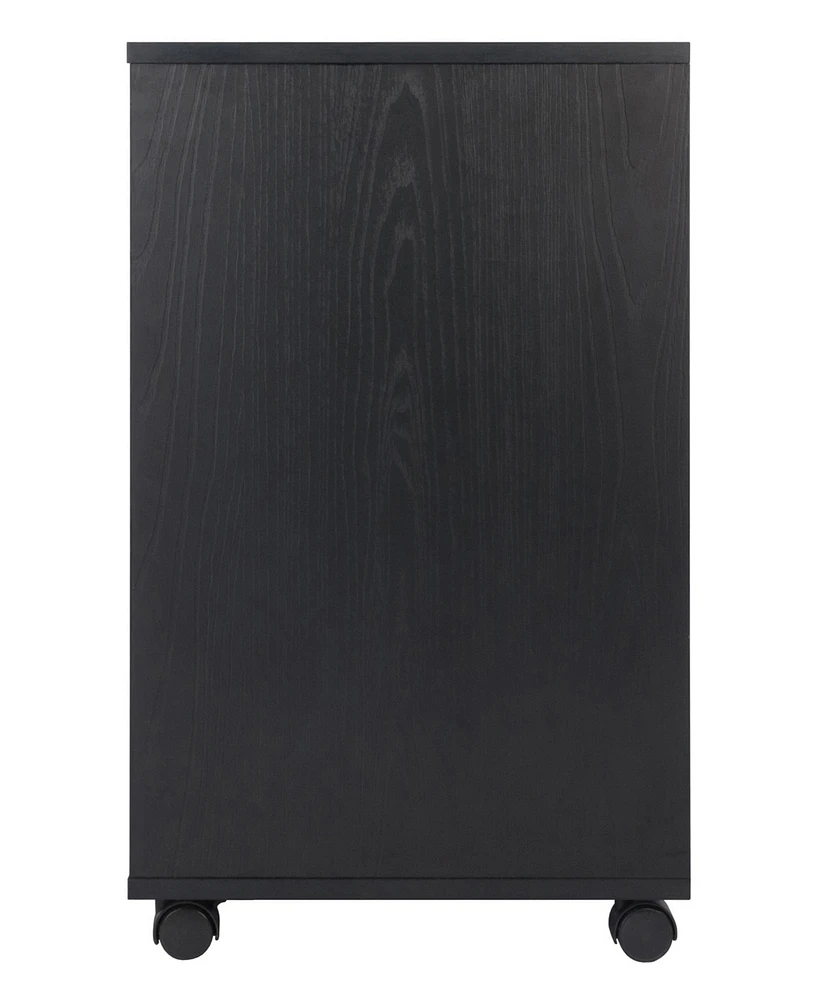 Winsome Halifax 26.3" Wood 3-Small 2-Wide Drawers Storage Cabinet