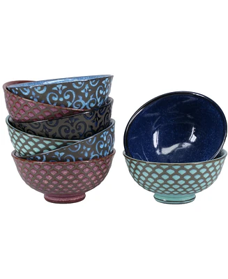 Bia Cordon Bleu Set of Eight Ooh La La Arabella Bowls, 10 oz