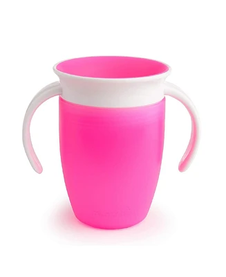 Munchkin Toddler Miracle 360 Trainer Cup, 7 Ounce, Pink, 1 Pack