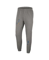Men's Nike Heather Charcoal Brooklyn Nets 2022/23 City Edition Courtside Brushed Fleece Sweatpants