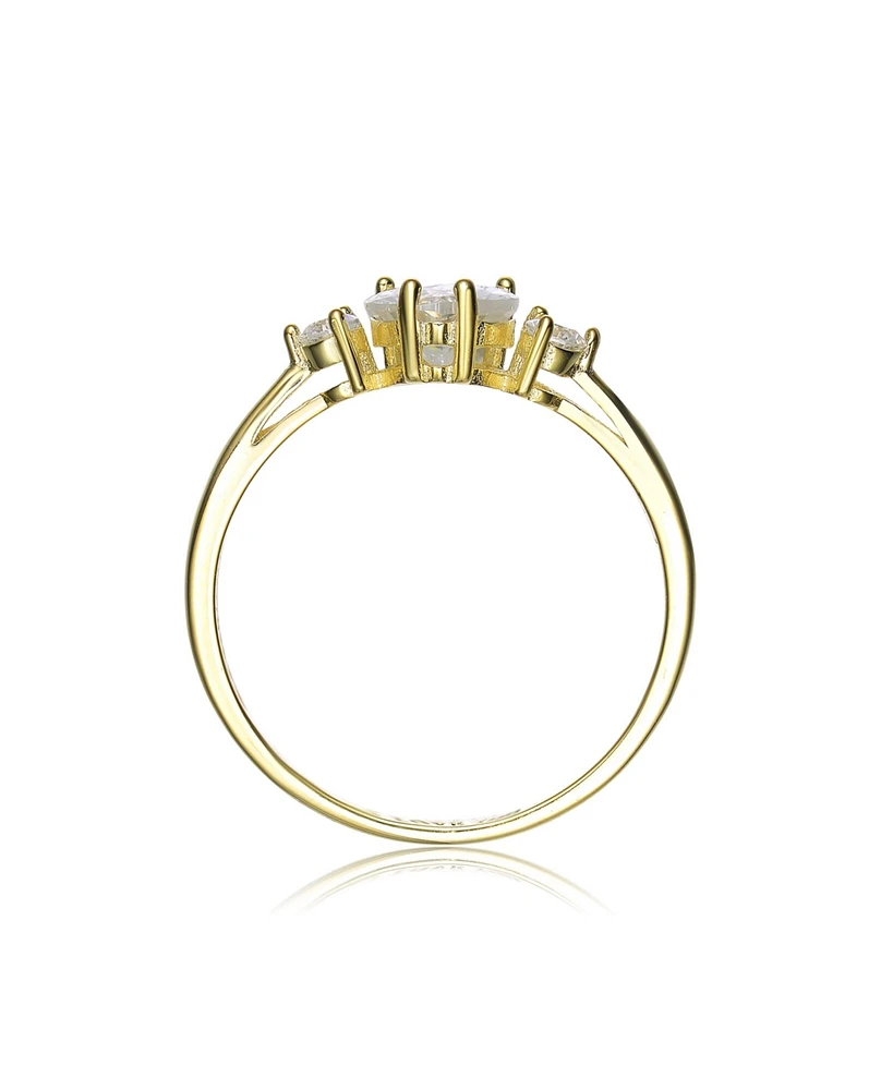Sterling Silver Cubic Zirconia Statement Ring