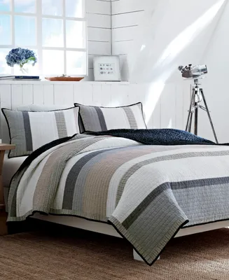Nautica Tideway Cotton Woven Reversible Quilt, Twin