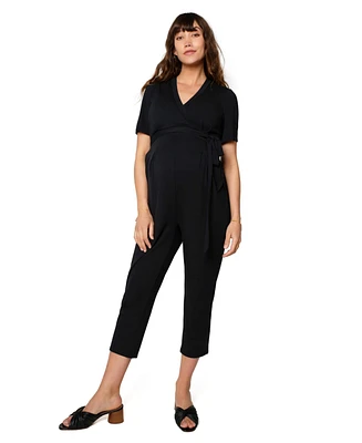 Ingrid + Isabel Maternity Everywear Short Sleeve Jumpsuit