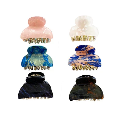 Claw Clip Set of 6 - Retro