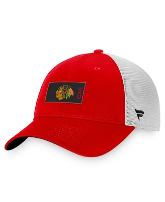 Men's Fanatics Red Chicago Blackhawks Authentic Pro Rink Trucker Snapback Hat