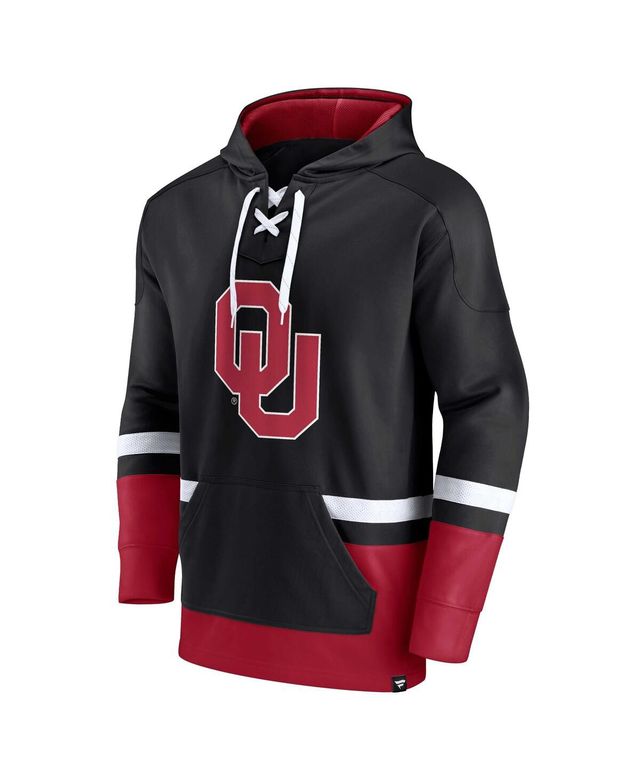 Men's Fanatics Black Oklahoma Sooners First Battle Pullover Hoodie