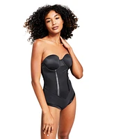 Maidenform Women's Firm Tummy-Control Easy Up Strapless Bodysuit 1256