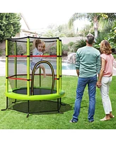 55" Kids Trampoline Bouncing Jumping Mat Recreational