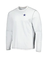 Men's Tommy Bahama White Dallas Cowboys Laces Out Billboard Long Sleeve T-shirt