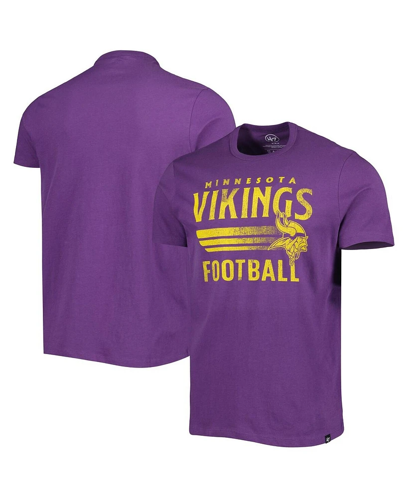 Men's '47 Brand Purple Minnesota Vikings Wordmark Rider Franklin T-shirt