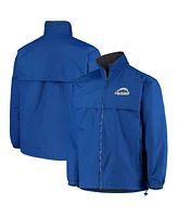 Men's Dunbrooke Royal Los Angeles Chargers Triumph Fleece Full-Zip Jacket