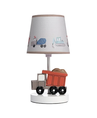 Bedtime Originals Construction Zone Truck Nursery Lamp with Shade & Bulb