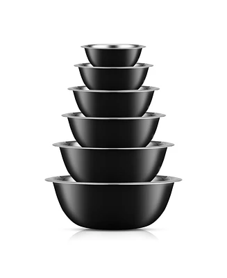 JoyJolt Stainless Steel Mixing Bowl, Set of 6
