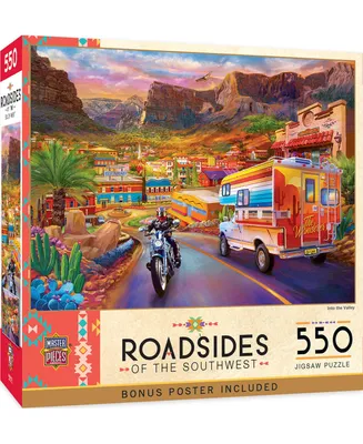 Masterpieces Roadsides of the Southwest - Into the Valley 500 Piece Jigsaw Puzzle