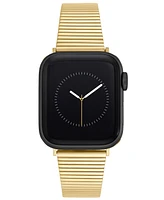 Anne Klein Women's Gold-Tone Stainless Steel Bar Band designed for Apple Watch 42mm (Series 1-3 only) & 44/45/46/49mm (Ultra & Ultra 2)