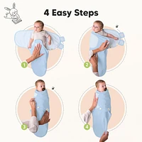 KeaBabies 3pk Soothe Baby Swaddle, Swaddle Sleep Sacks, Newborn, Infant Sack