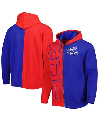 Men's Mitchell & Ness Red, Navy Chicago White Sox Fleece Full-Zip Hoodie