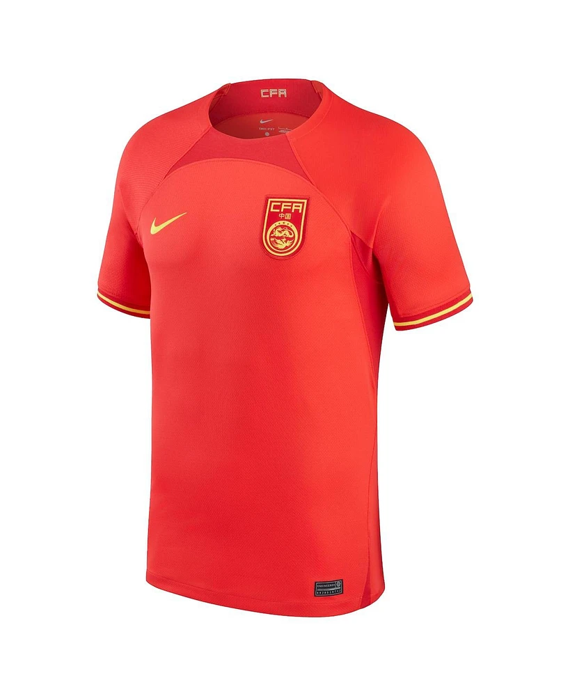 Men's Nike Red China National Team 2022/23 Home Replica Jersey
