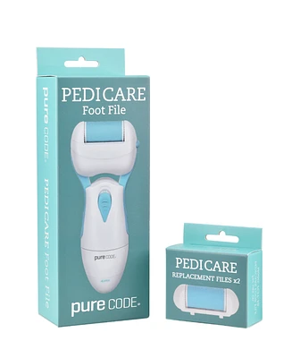 Purecode Pedicare Foot File with 2 Extra Replacement Files, 2 Piece