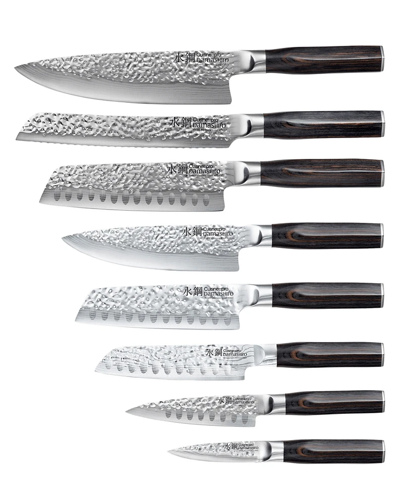 Cuisine::pro Damashiro Emperor Hisa Knife Block Set, 9 Piece