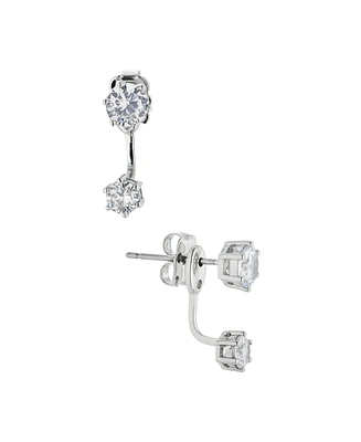Eliot Danori Cubic Zirconia Front-Back Earrings, Created for Macy's