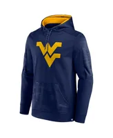 Men's Fanatics Navy West Virginia Mountaineers On The Ball Pullover Hoodie