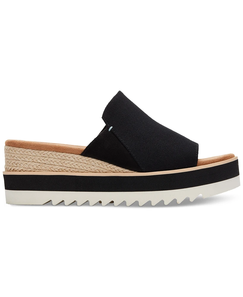 Toms Women's Diana Flatform Slide Wedge Sandals