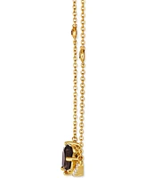 Le Vian Multi-Gemstone (2-1/4 ct. t.w.) & Diamond (1/4 ct. t.w.) Pear & Heart 19" Statement Necklace in 14k Gold