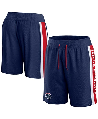 Men's Fanatics Navy Washington Wizards Referee Iconic Mesh Shorts