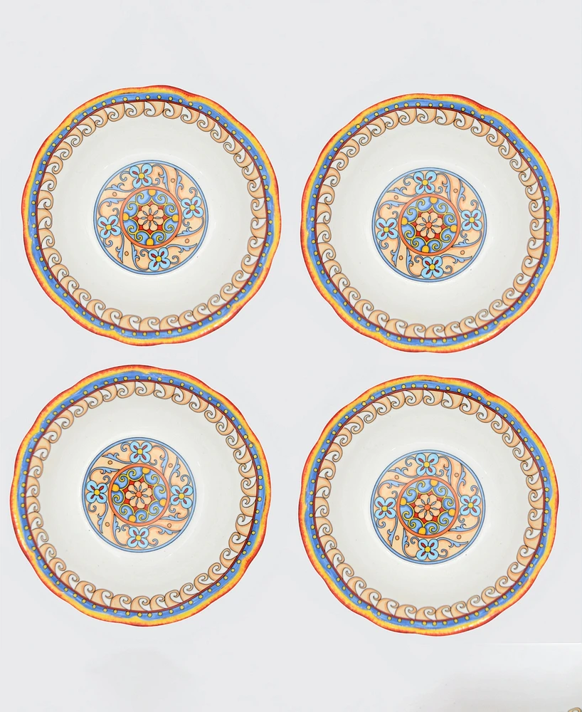 Euro Ceramica Duomo Pasta Bowls, Set of 4