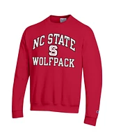 Men's Champion Red Nc State Wolfpack High Motor Pullover Sweatshirt