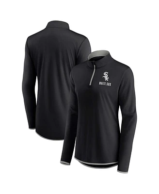 Women's Fanatics Black Chicago White Sox Worth The Drive Quarter-Zip Jacket