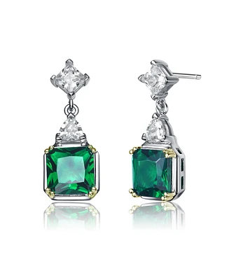 Sterling Silver Overlay How Lite Cross Earrings