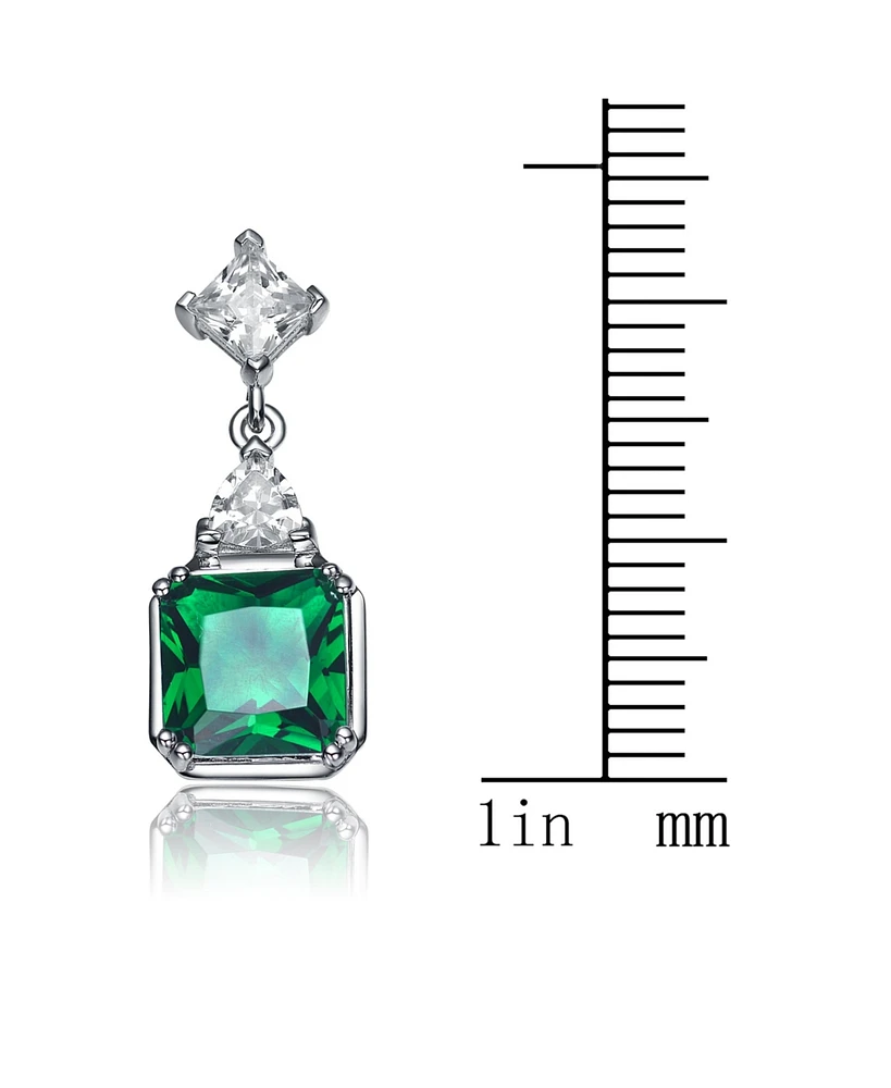 Sterling Silver Overlay How Lite Cross Earrings