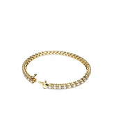Swarovski Crystal Round Cut Matrix Tennis Bracelet