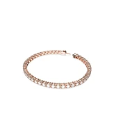 Swarovski Crystal Round Cut Matrix Tennis Bracelet