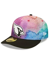 Men's New Era Pink, Black Arizona Cardinals 2022 Nfl Crucial Catch Low Profile 59FIFTY Fitted Hat
