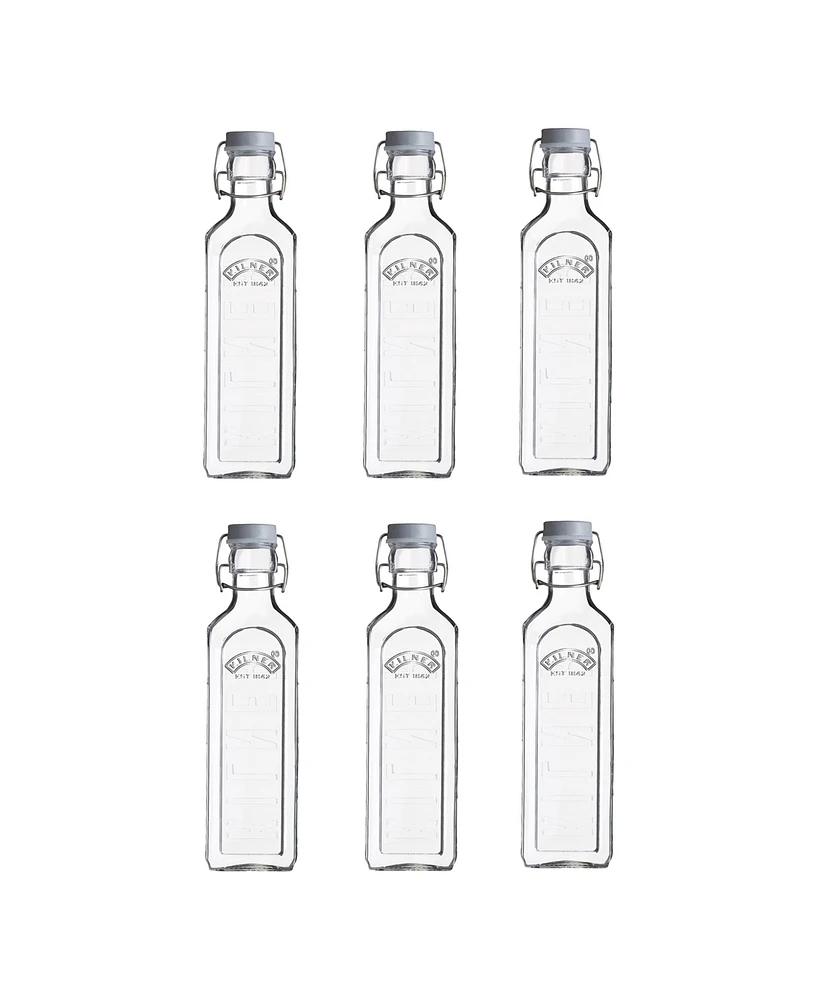 Kilner Clip Top Bottle 20 oz, Set of 6