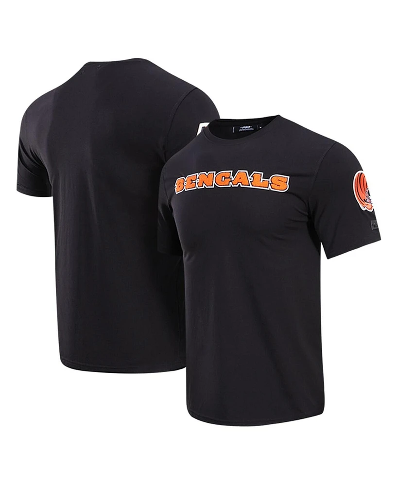 Men's Pro Standard Black Cincinnati Bengals Classic Chenille T-shirt