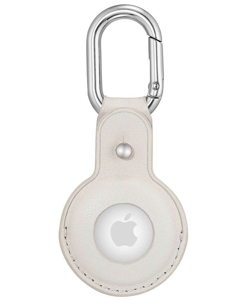 WITHit Gray Leather Cover designed for Apple AirTag