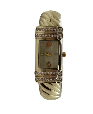 Olivia Pratt Metallic Thin Face Bangle Women Watch