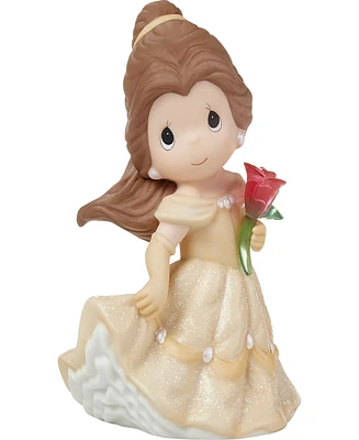 Precious Moments 222028 An Enchanting Moment Awaits Disney Belle Bisque Porcelain and Resin Figurine