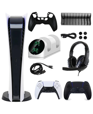 PS5 Digital Console w/ Extra Dualsense Controller & Accessories Kit