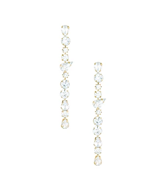 Ettika Ice Drop 18K Gold Plated Dangle Earrings