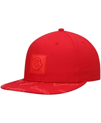 Men's Cookies Red Monaco Snapback Hat