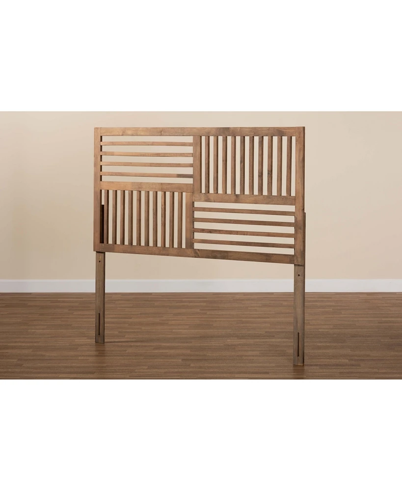 Baxton Studio Adler Modern and Contemporary Transitional Full Size Finished Wood Headboard