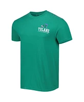 Men's Green Tulane Green Wave Logo Campus Icon T-shirt
