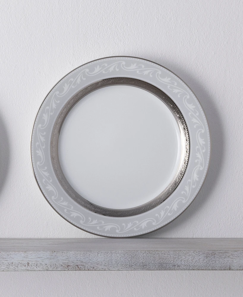 Noritake Crestwood Platinum Set of 4 Accent Plates, Service For 4