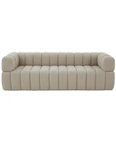 Calyna 90" Channel Tufted Boucle Sofa