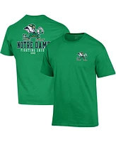 Men's Champion Green Notre Dame Fighting Irish Team Stack 2-Hit T-shirt